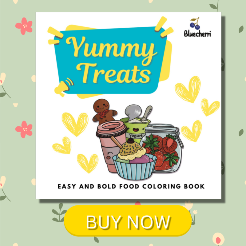 Yummy Treats: A Bold and Easy Food Coloring Book